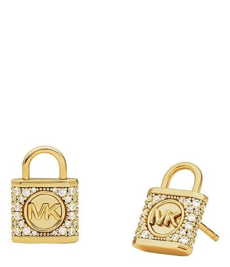 michael kors lock stud earrings